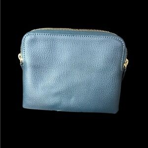 Mark & Graham Dark Green leather Made in Italy zip around pouch